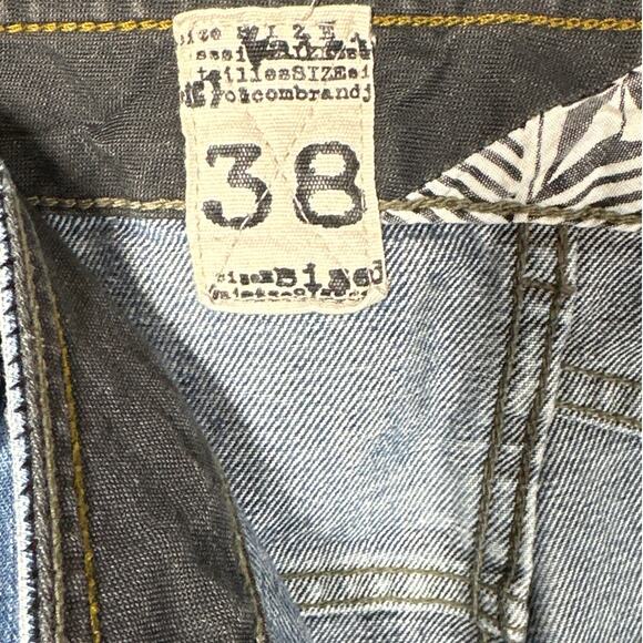 Volcom Enowen Classic Straight Leg Denim Skater Jeans Streetwear Blue Size 38 - Picture 7 of 16